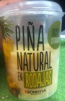 Piña natural en rodajas