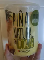 Piña natural en rodajas
