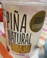 Piña natural en rodajas