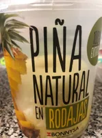 Piña natural en rodajas