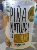 Piña natural en rodajas
