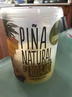 Piña natural en rodajas
