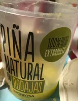 Piña natural en rodajas