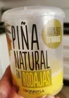 Piña natural en rodajas