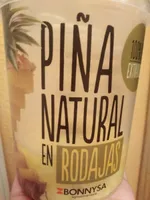 Piña natural en rodajas