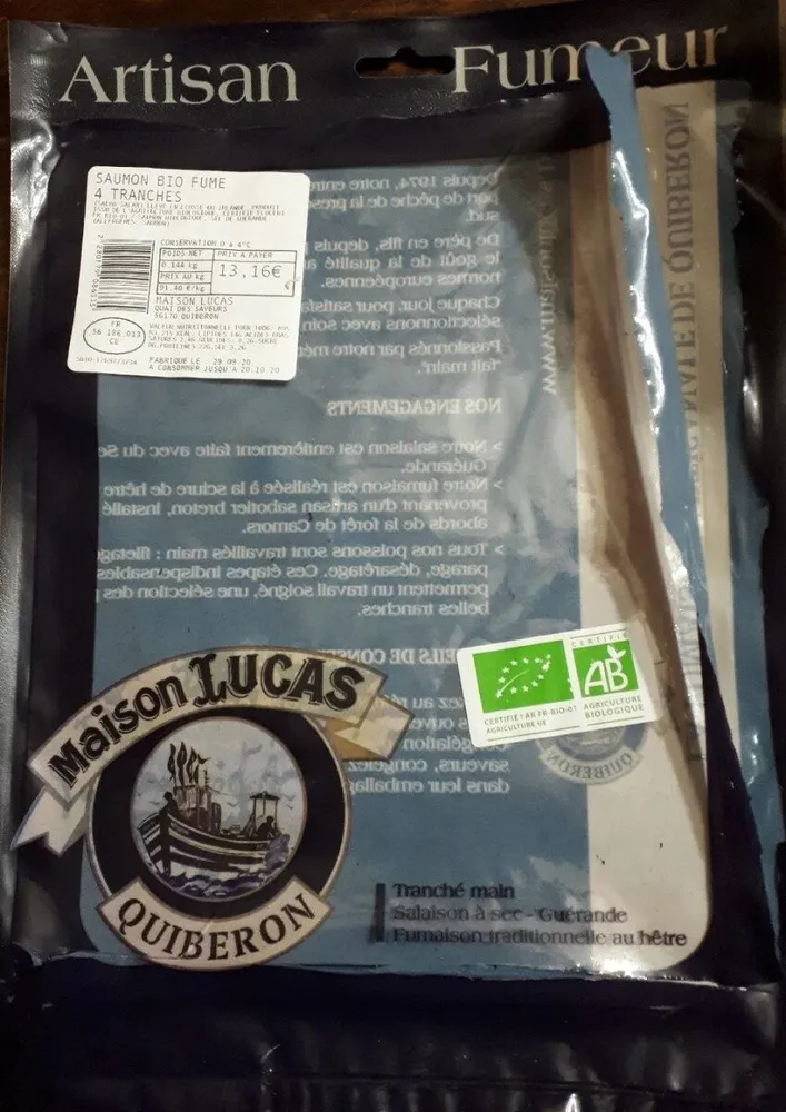 Saumon bio fumé