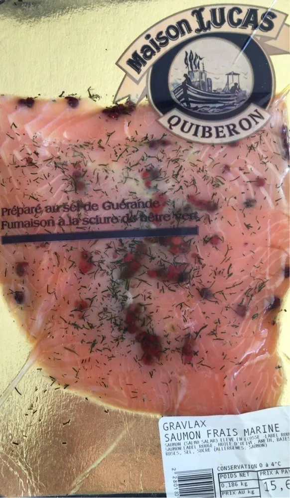 Saumon frais marine gravlax