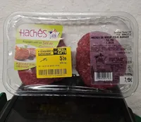 Hachés de bœuf finement salés au sel de gerande