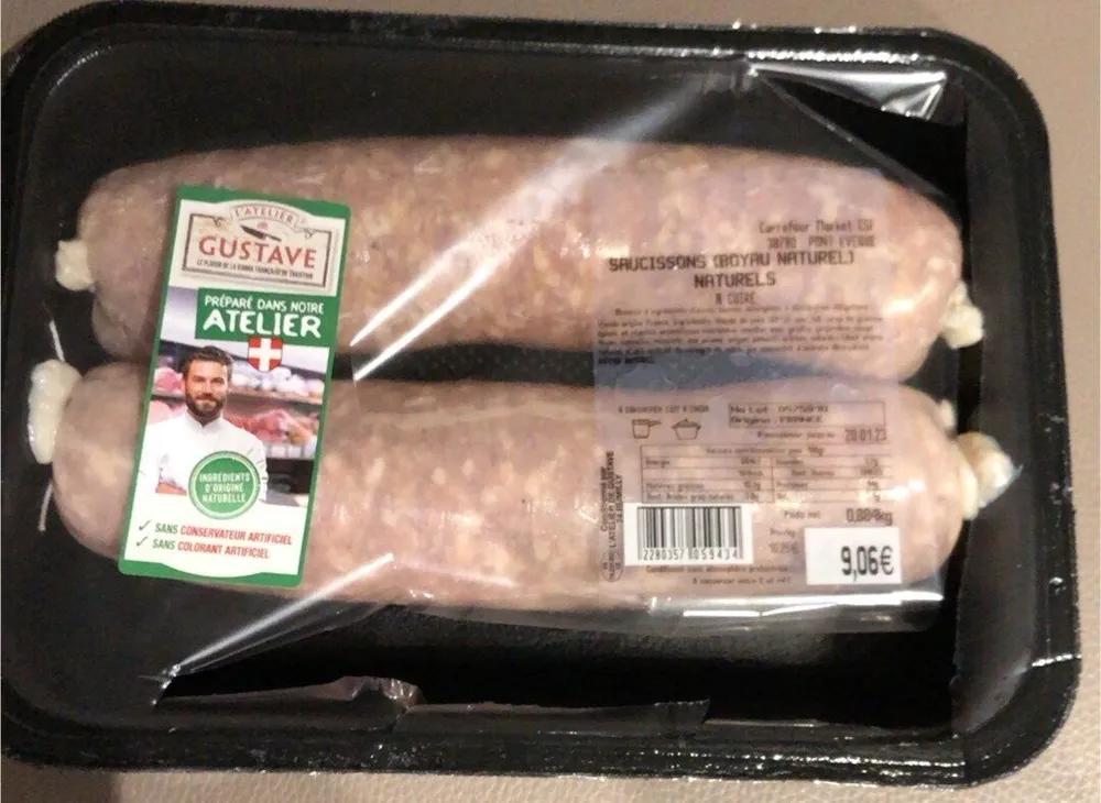 Saucisson boyau naturel