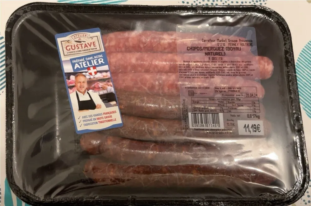 Chipos/Merguez (boiau naturel)