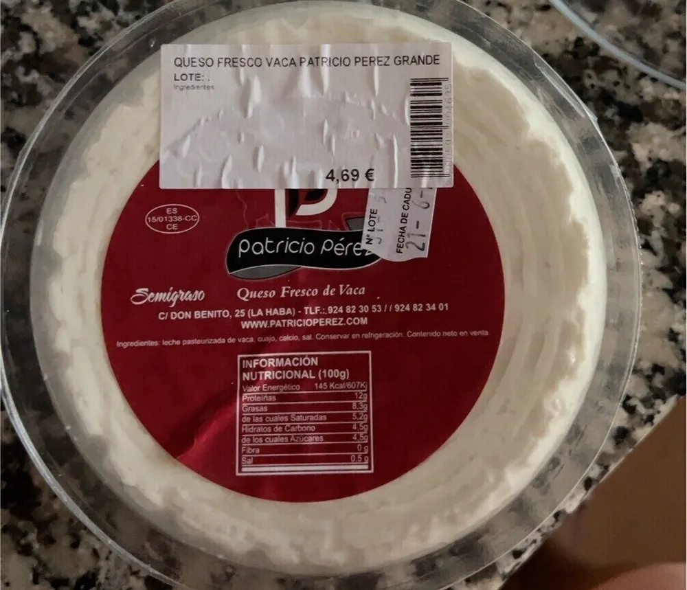 Queso fresco de vaca