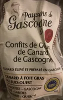 Confits de gesiers de canard de gascogne