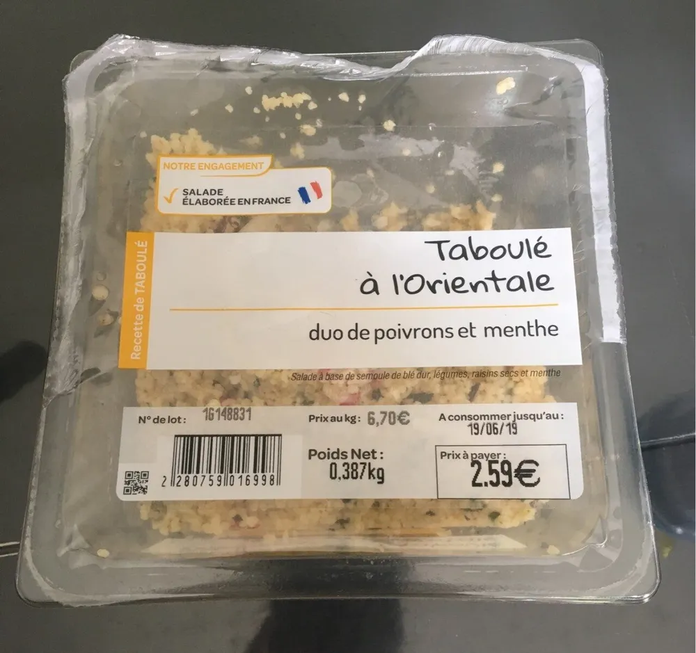 Taboulé a l'orientale