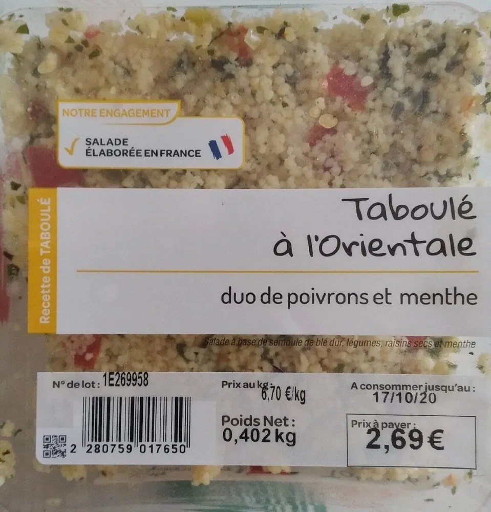 Taboulé a l'orientale