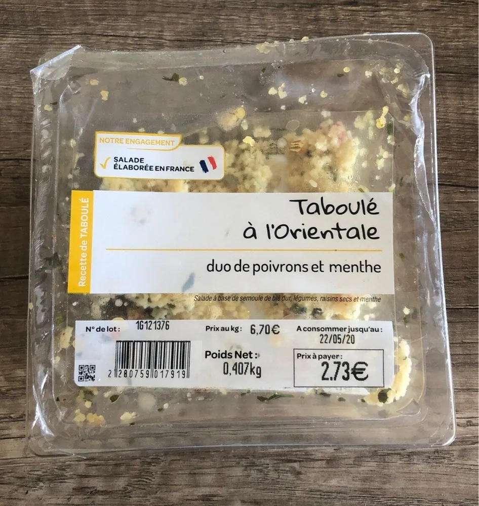 Taboulé à l'orientale