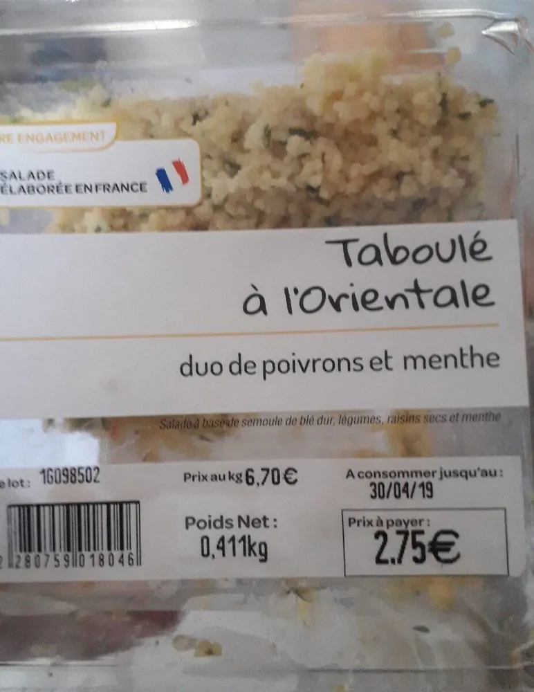 Taboulé a l'orientale