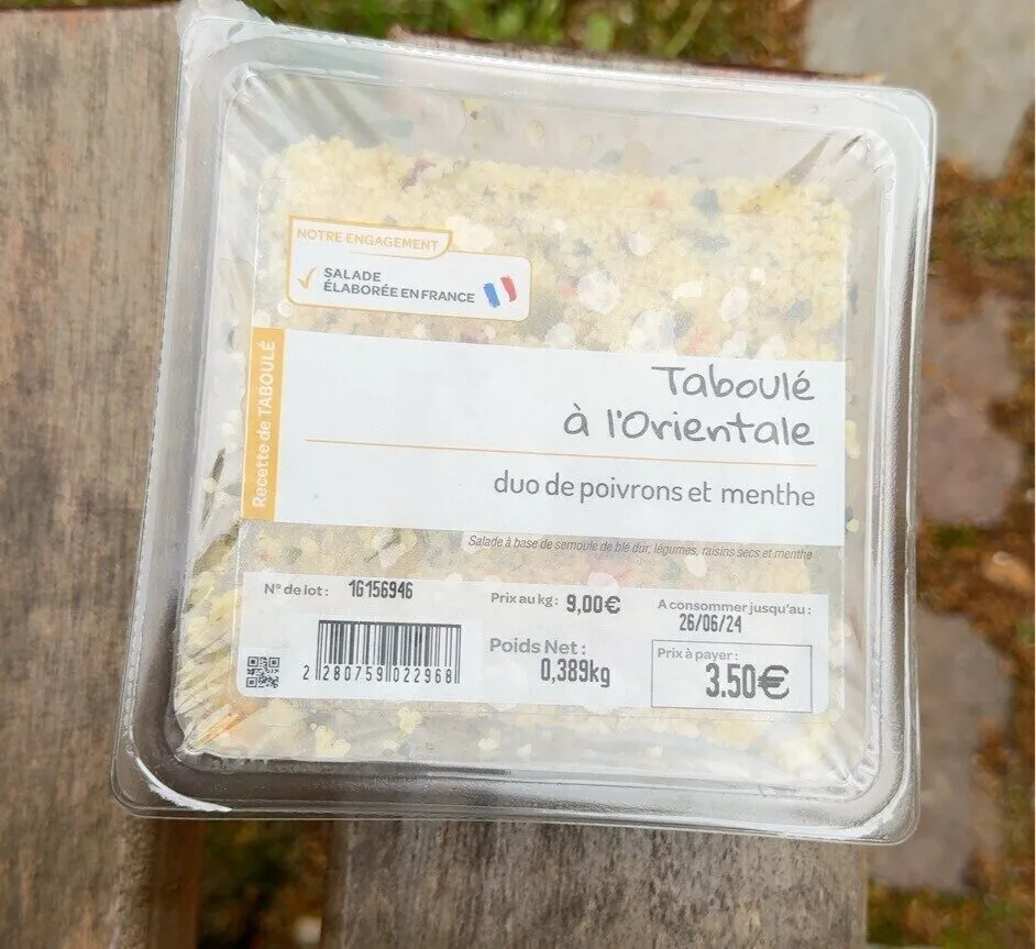 Taboulé à l’orientale