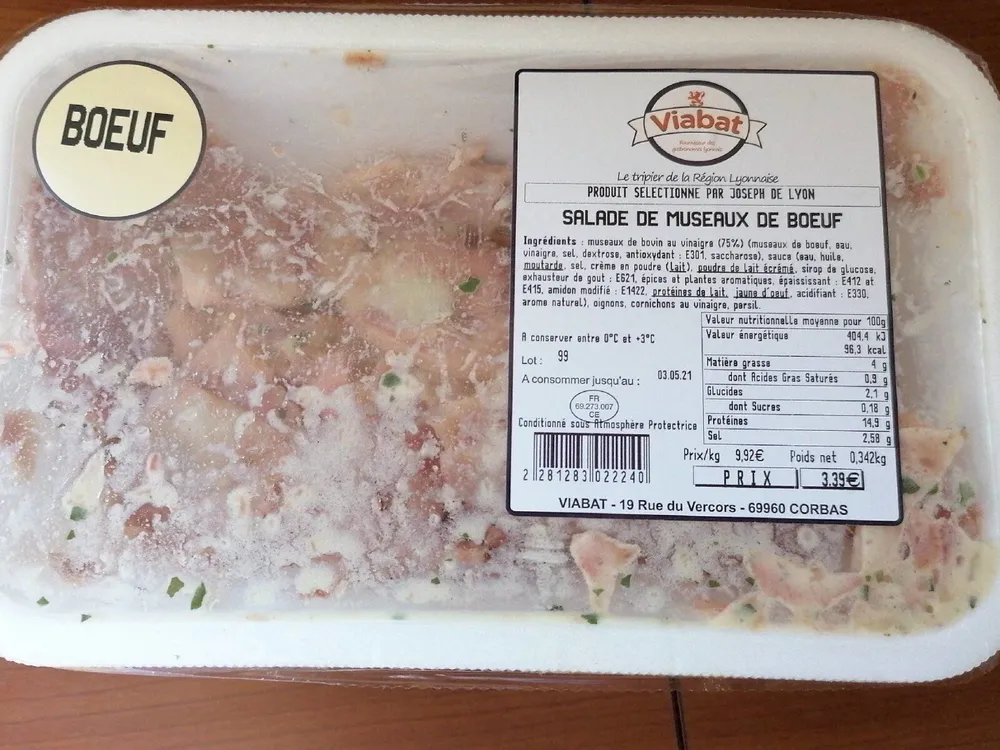 Salade de museaux de bœuf