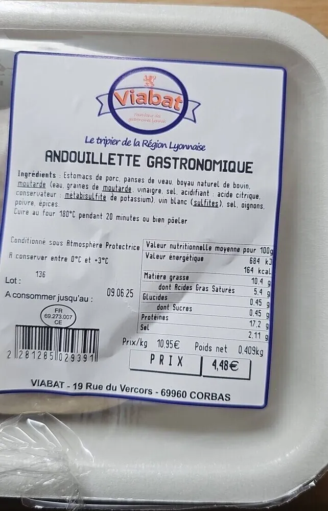 ANDOUILLETTE GASTRONOMIQUE