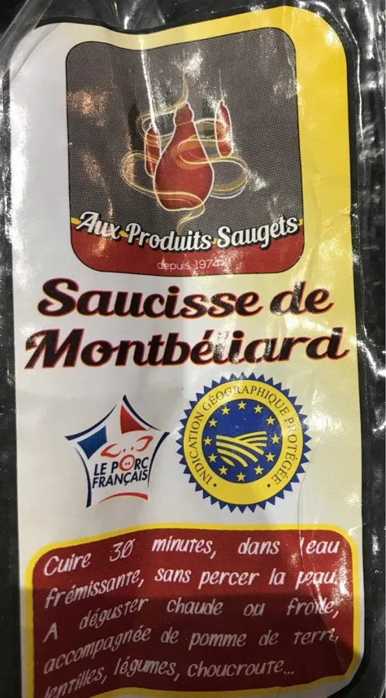 Saucisses de montbeliard