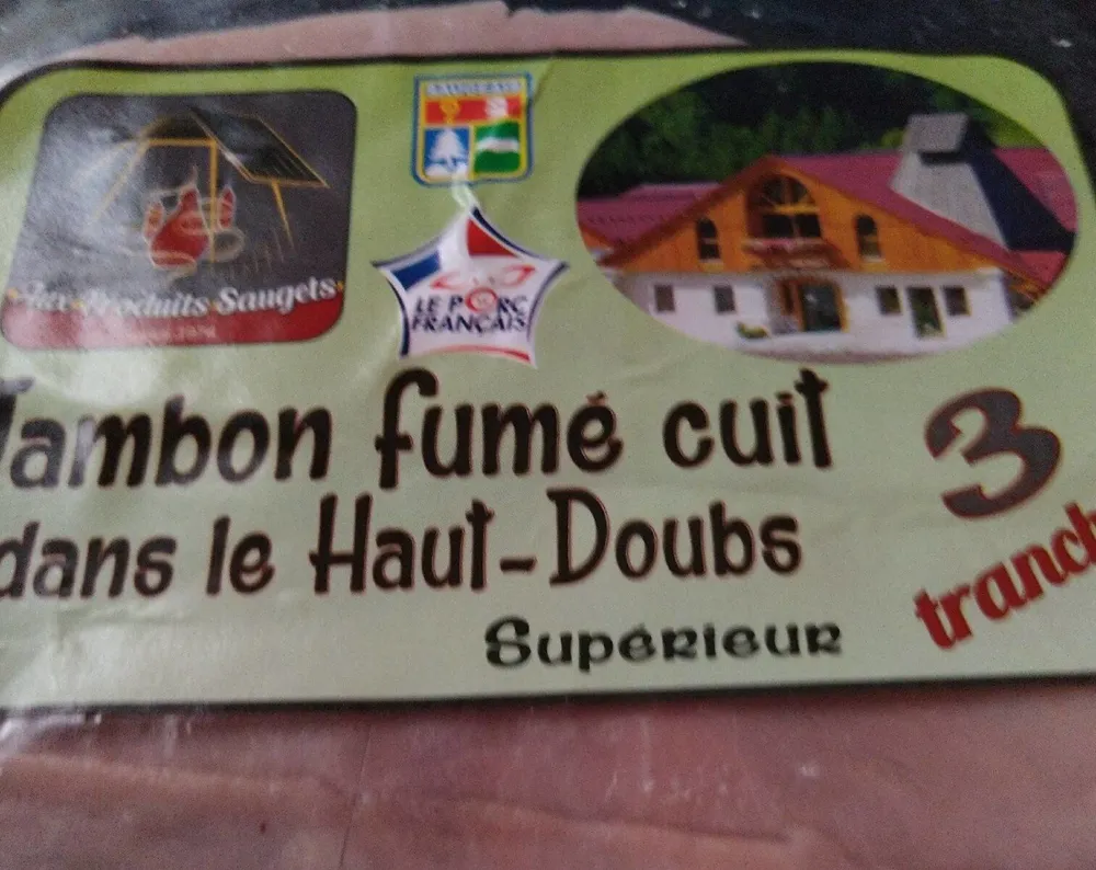 Jambon fumé cuit dans le Haut-Doubs