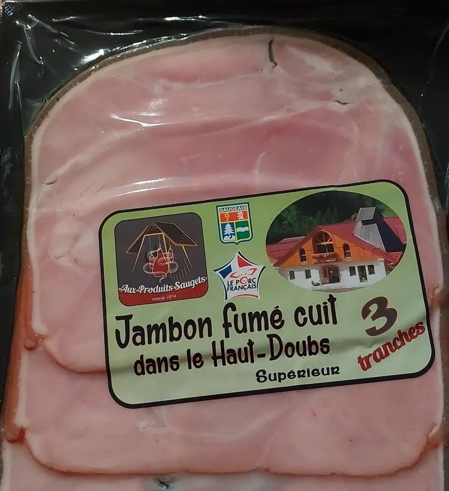 Jambon fumé cuit dans le haut-doubs