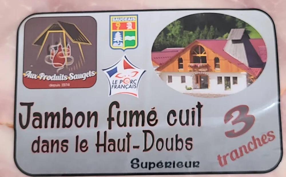 Jambon cuit supérieur fume