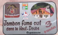 Jambon cuit supérieur fume