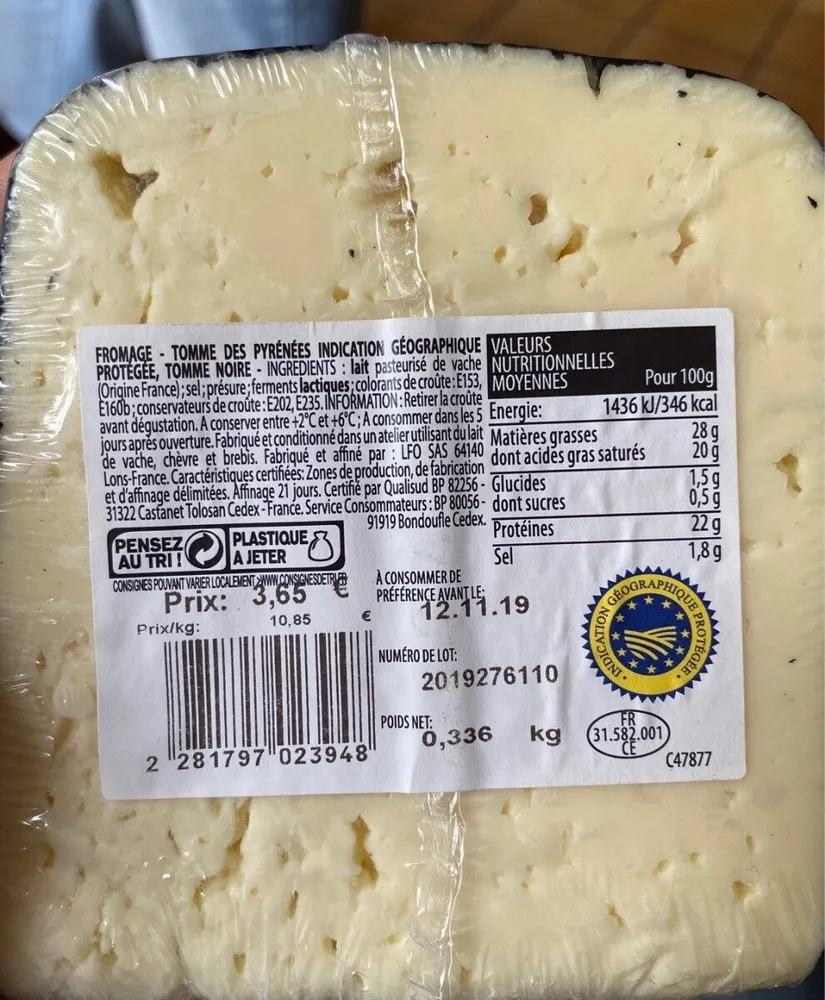 Tomme des pyrenees