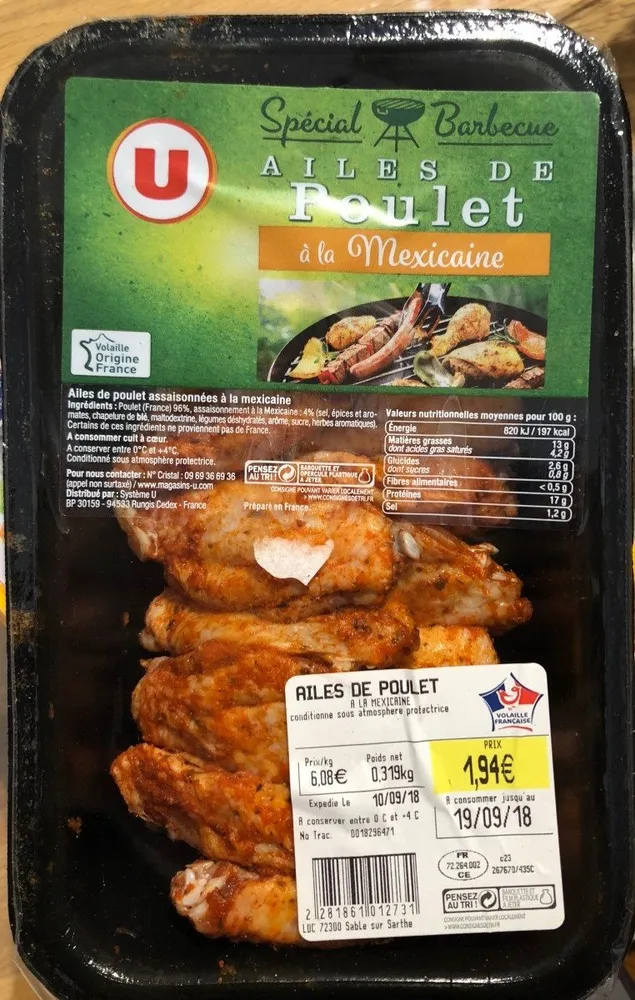 Ailes de poulet à la mexicaine