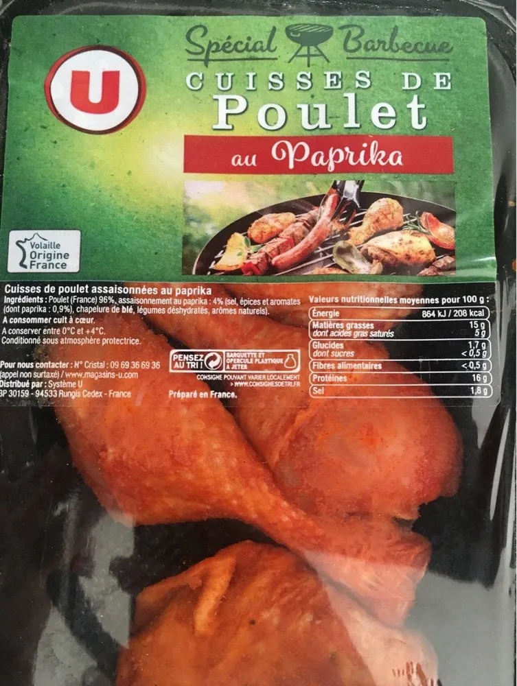 Cuisse de poulet au paprika