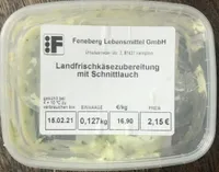 Landfrischkäsezubereitung mit Schnittlauch