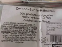 Hähnchen mit Zwiebelsoße