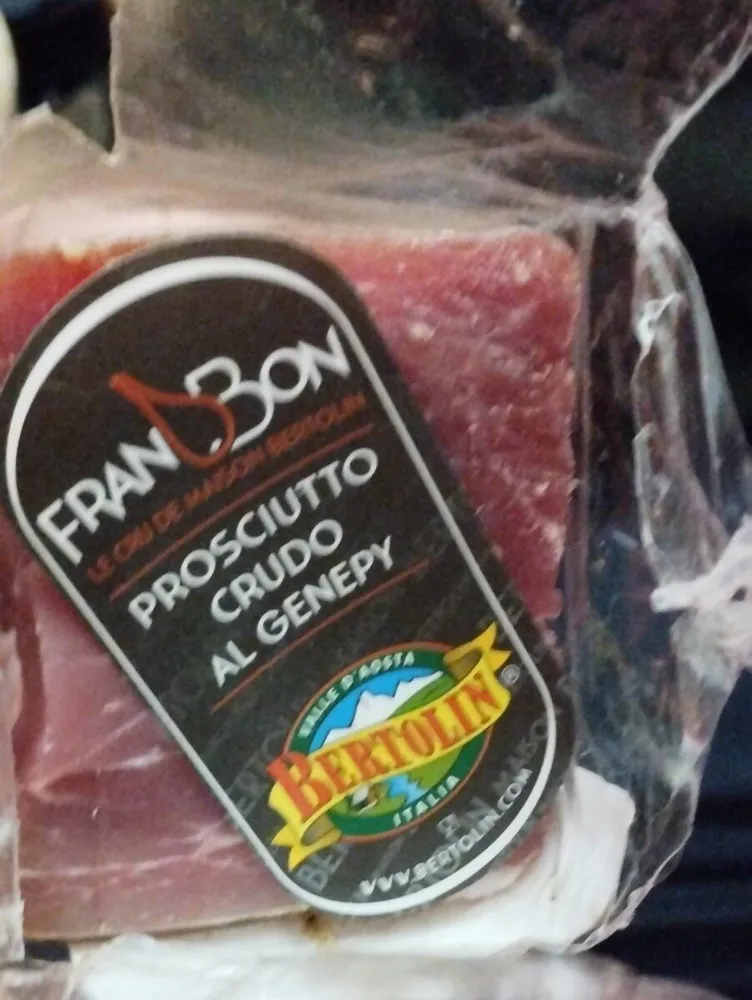 Prosciutto crudo stagionato al Genepy