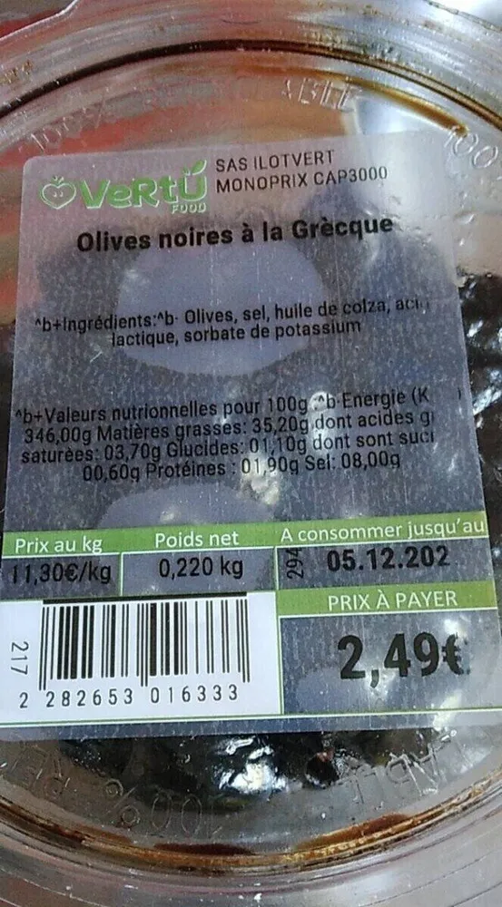 Olives noires