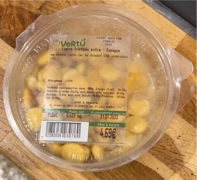 Lupins trempés extra