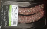 Saucisses oignons persil x2