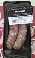 Saucisses oignons persil
