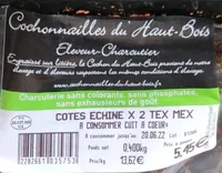 Côtes Echines X2 Tex Mex