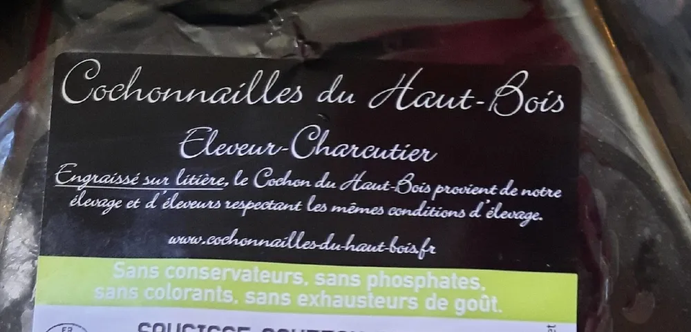 Saucisse couteau persillée