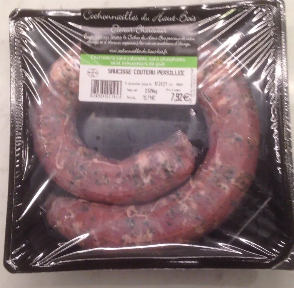 saucisse couteau persillée