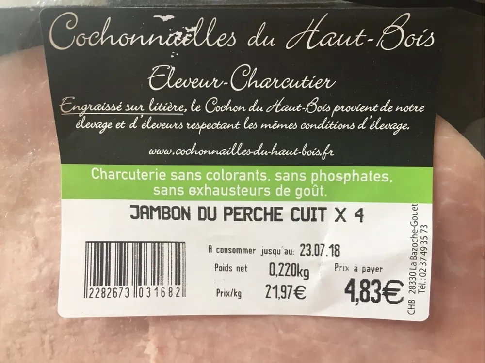Jambon du perche cuit