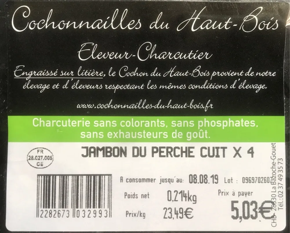 Jambon du Perche cuit