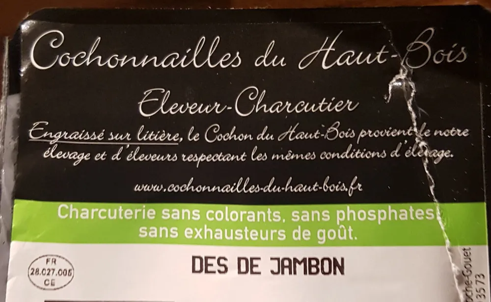 Cochonailles du Haut Bois - dés de jambon