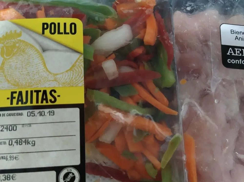Fajitas de pollo