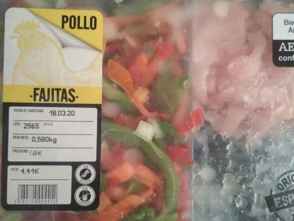 Fajitas de pollo