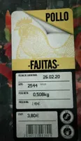 Fajitas pollo y verduras