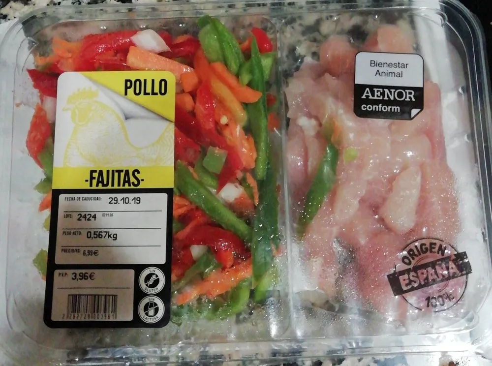 Fajitas de pollo