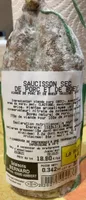 Saucisson sec de porc et de boeuf
