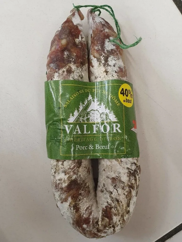 Saucisse sèche de porc et de bœuf